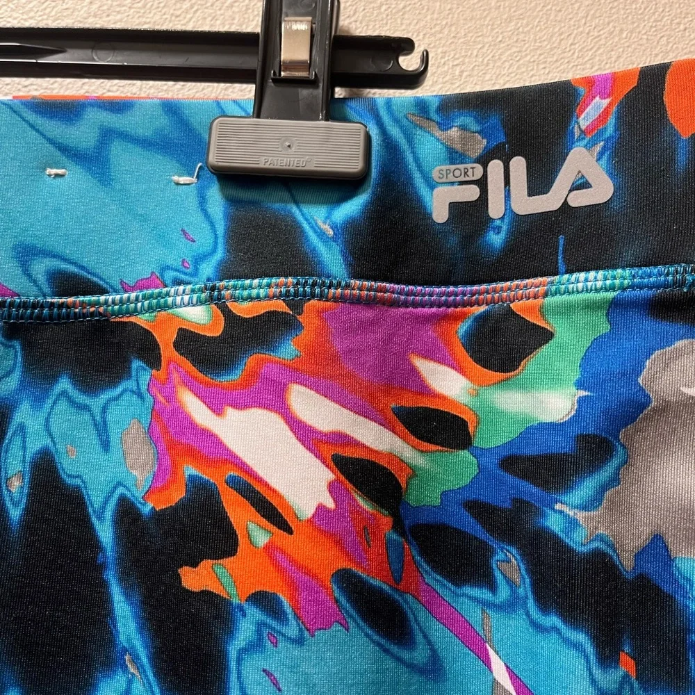 FILA Performance Chic Athletic Runner/Yoga Pants, Sz XL, Bold Paintbrush Pattern - Picture 3 of 4